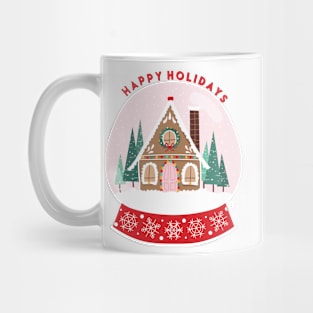 Gingerbread House Snow Globe Mug